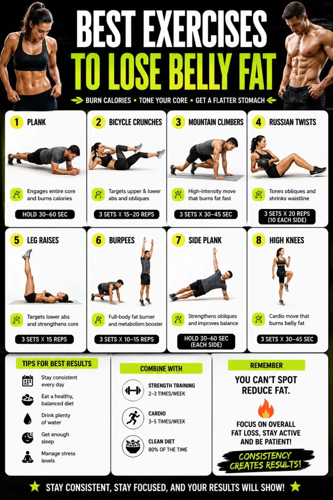 Best Exercises to Lose Belly Fat