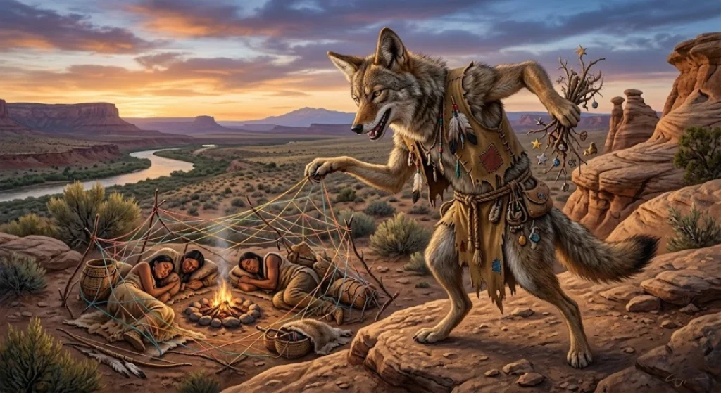Coyote a trickster figure prevalent in many Native American myths