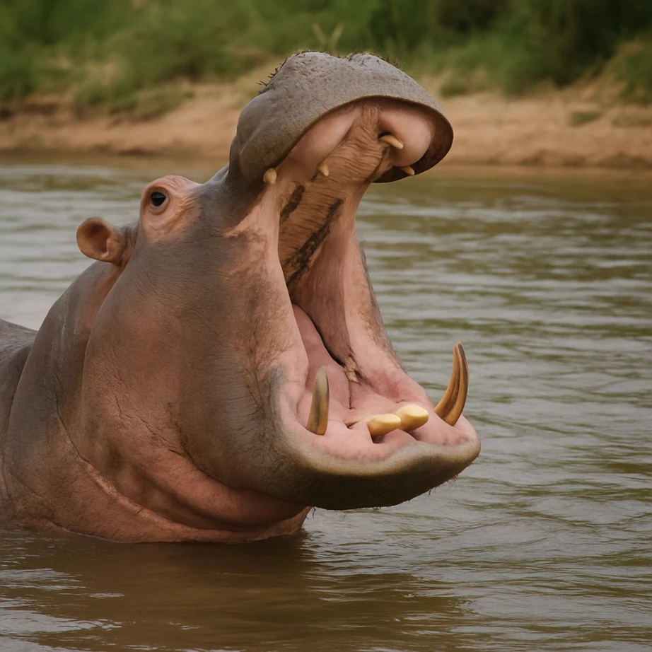 How to survive a hippopotamus attack in the wild