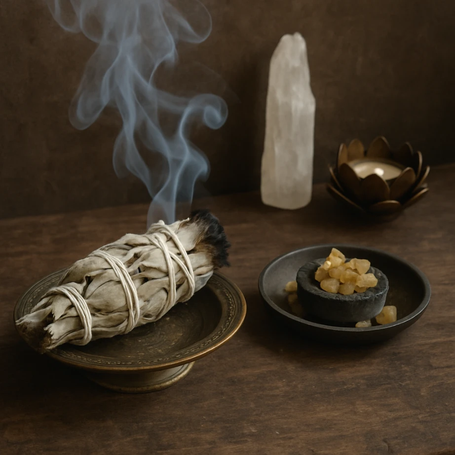 Sage and Frankincense for Aura Cleansing