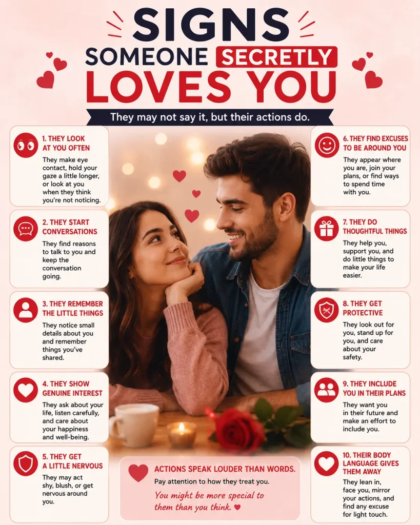 Signs That Someone Secretly Loves You