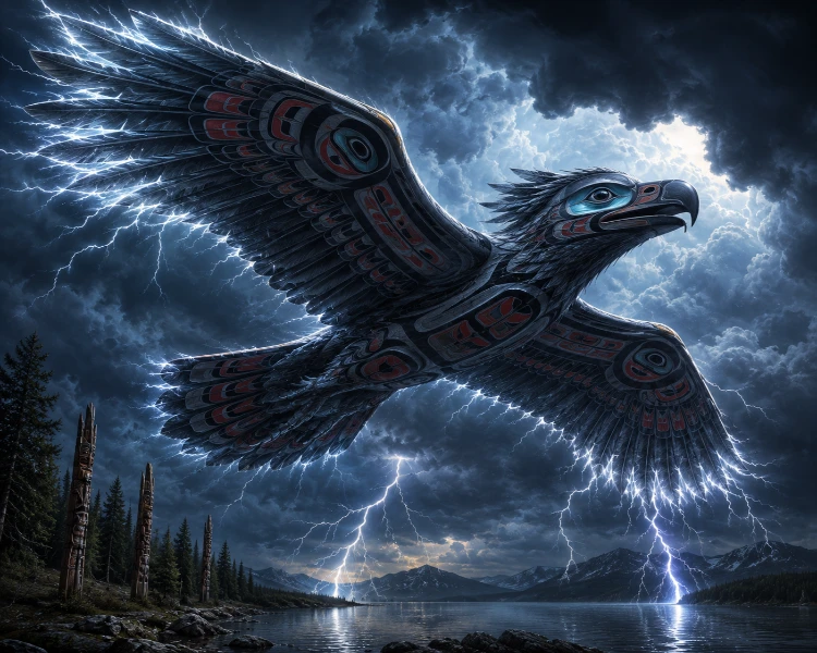 The Thunderbird native american creatures