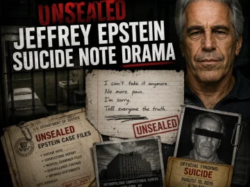 Unsealed Jeffrey Epstein Suicide Note Drama