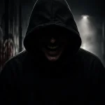 dark in hoodie