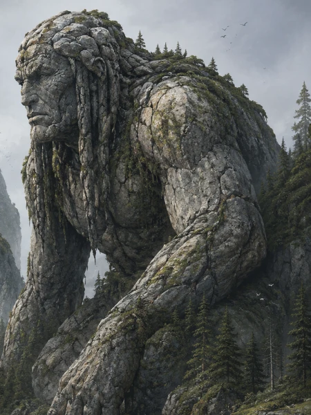 Stone Giants (Stone Coats or Genoskwa) from Native American folklore